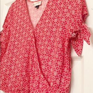 Cropped, wrap style top